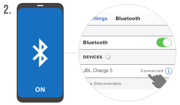 BLUETOOTH PAIRING - Choose device - Step 2