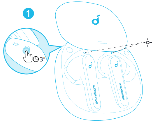 Pairing with another device Step 1