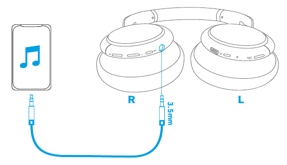 Как подключить проводные наушники Soundcore Life Q30 - Active Noise Cancelling Headphones Manual ManualsLib