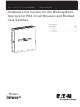 Eaton Power Defense Installation Instructions Manual