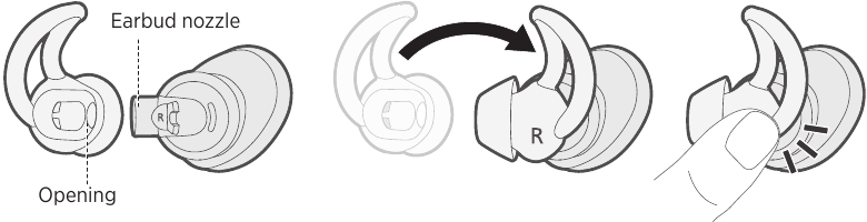 Change the StayHear®+ Sport tips Step 2