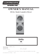 Continental Girbau L28STK30G Owner's Manual