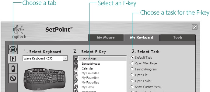 Customizing the keyboard Step 2