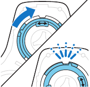 Replacing the shaving heads Step 6