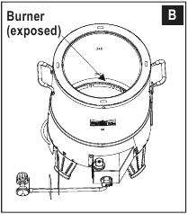 Cleaning the Burner Assembly B