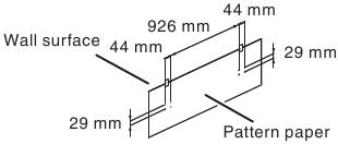 Fixing wall mount angle (Horizontal position)- Step 1