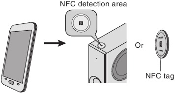 NFC connection for audio playback