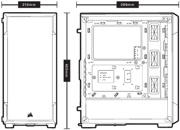 Corsair iCUE 220T RGB Mid-Tower Gaming Case Manual | ManualsLib