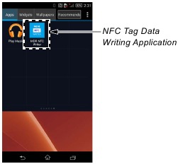 Writing the NFC Tag Data Step 9