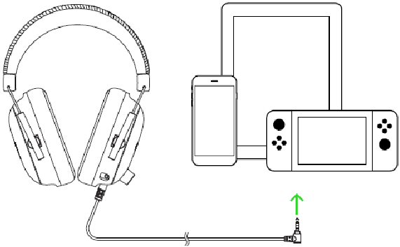 CONNECTING THE HEADSET TO DEVICES VIA 3.5MM COMBO PORT