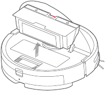 Routine maintenance Dustbin and filter Step 1