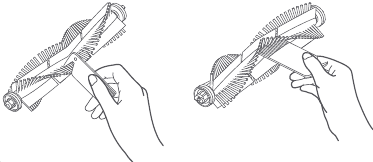 Routine maintenance Using the main brush cleaning tool