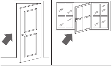 Close doors and windows