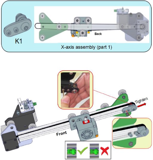 X-axis assembly - Part 2