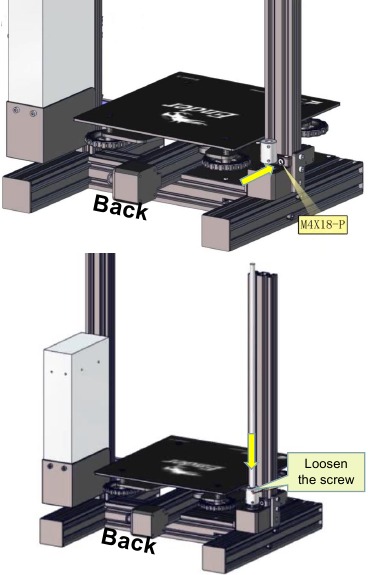 Z axis motor assembly installation