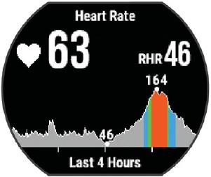 Viewing the Heart Rate Widget