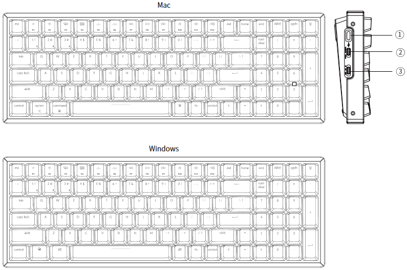 Keychron K4 Bluetooth Mechanical Keyboard Quick Start Guide | ManualsLib