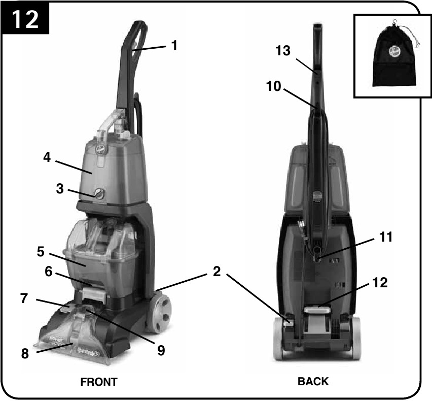 Hoover Power Scrub Carpet Washer Manual ManualsLib   Hoover Power Scrub Features 68f8e 