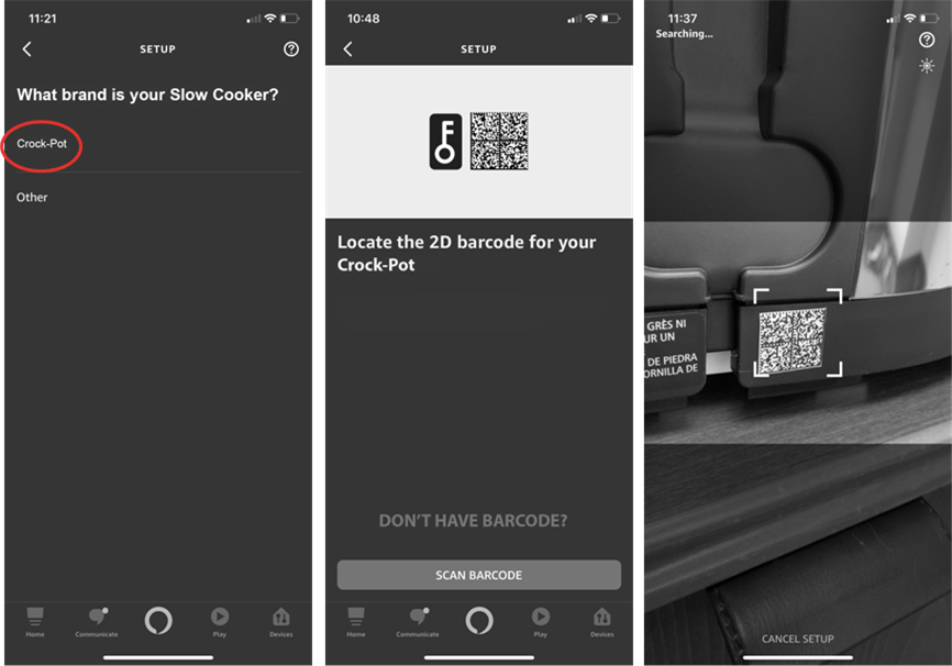 CrockPot SCCPAC608P 6 Quart Slow Cooker with Amazon Alexa Manual