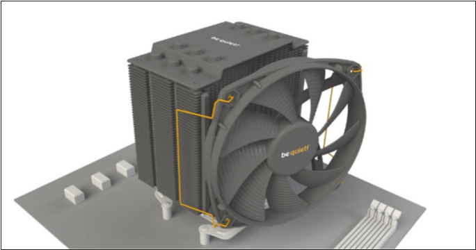 AMD: AM5 / AM4-Mounting the CPU cooler -Step 3