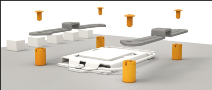 Intel: LGA 1700-Mounting brackets installation -Step 1