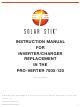 Solar Stik PRO-VERTER 7000-120 Instruction Manual