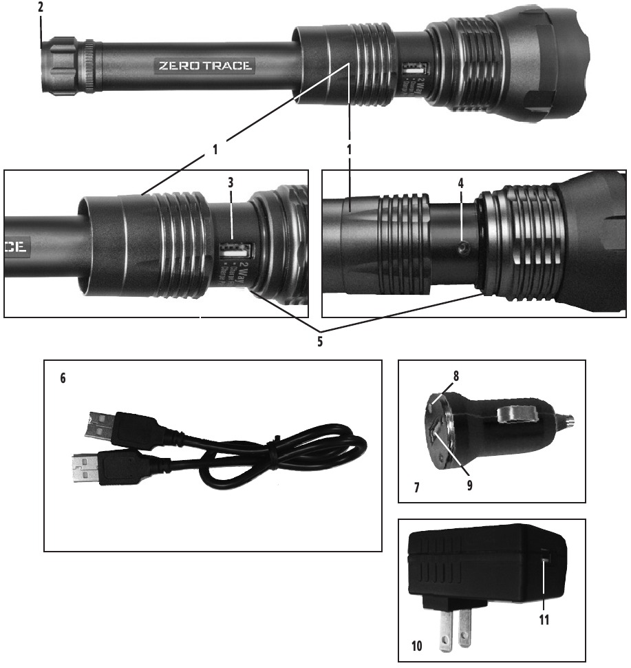ZERO TRACE TL1KPZ Lithiumion Led Flashlight Manual ManualsLib