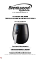 Brentwood Appliances AF-500DBK Operating And Safety Instructions Manual
