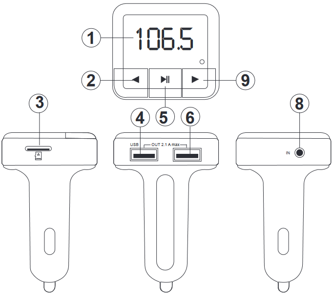 Steren MP3053 Audio Transmitter with USB and MP3 Player Manual