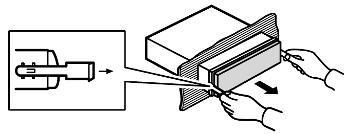 Removing the unit - Step 2