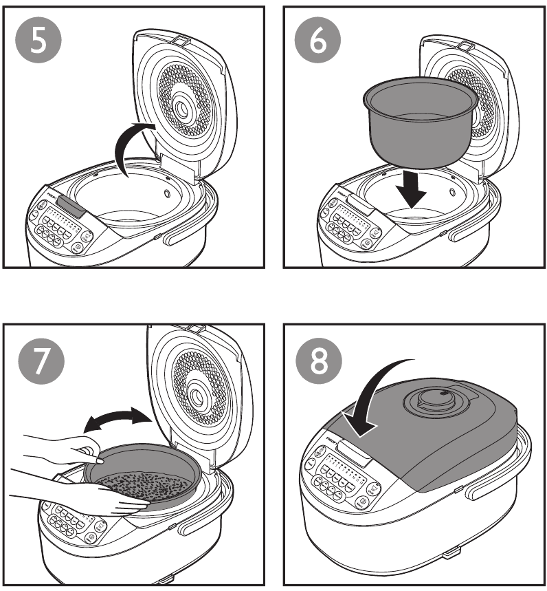 PHILIPS HD3031, HD3038 Rice Cooker Manual ManualsLib