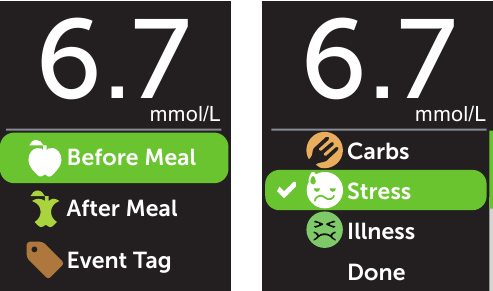 Meal and event tagging