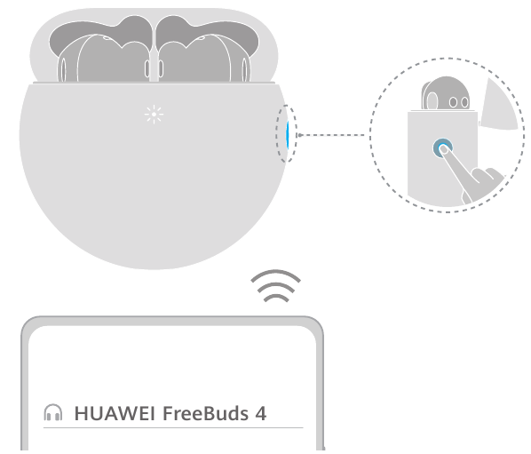 User manual Huawei FreeBuds 4i (English - 2 pages)