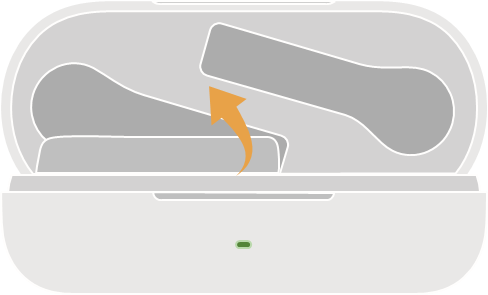 Taking out the earbuds