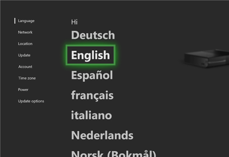 Select your language