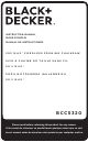 Black & Decker BCCS320 Instruction Manual
