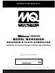 MQ Multiquip Mikasa MVH508GH Manual