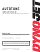 Dynojet AUTOTUNE AT-132 Installation Manual