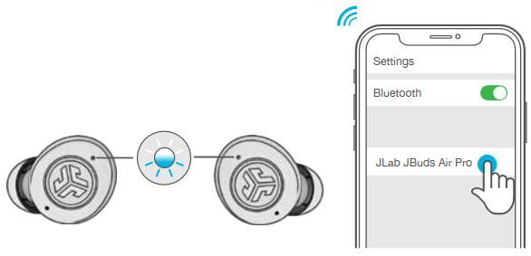 JLab JBuds Air Pro - Earbuds Manual | ManualsLib