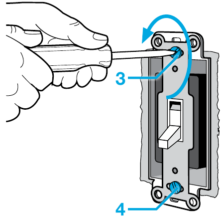 Installing your dimmer - Step 3 - Remove the switch