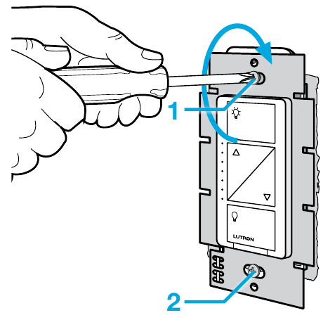 Installing your dimmer - Step 8 - Mount the dimmer