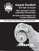 Master Lock NIGHT WATCH DEADBOLTS DSKP User Manual