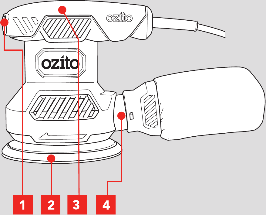 Ozito ROS2000 Random Orbital Sander Manual ManualsLib