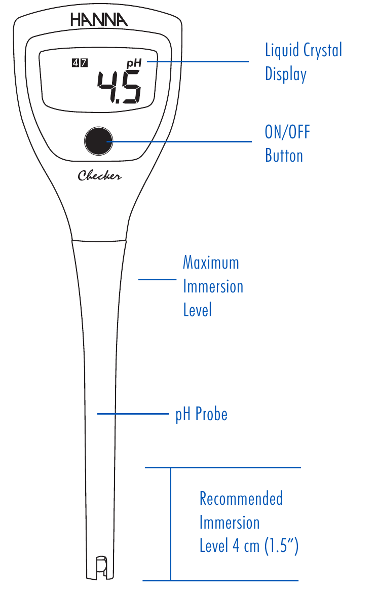 HANNA instruments Checker HI98103 PH Tester Manual ManualsLib