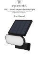 Wasserstein 2 in 1 - Solar Charger & Security Light User Manual