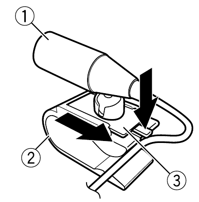 To install on the steering column - Step 1