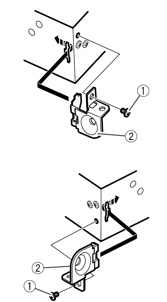 Using the included bracket
