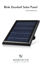 Wasserstein Blink Doorbell Solar Panel User Manual