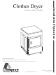 Alliance Laundry Systems DRY684C Instructions Manual