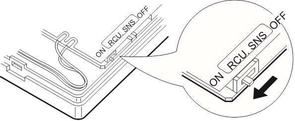 Switch the remote controller